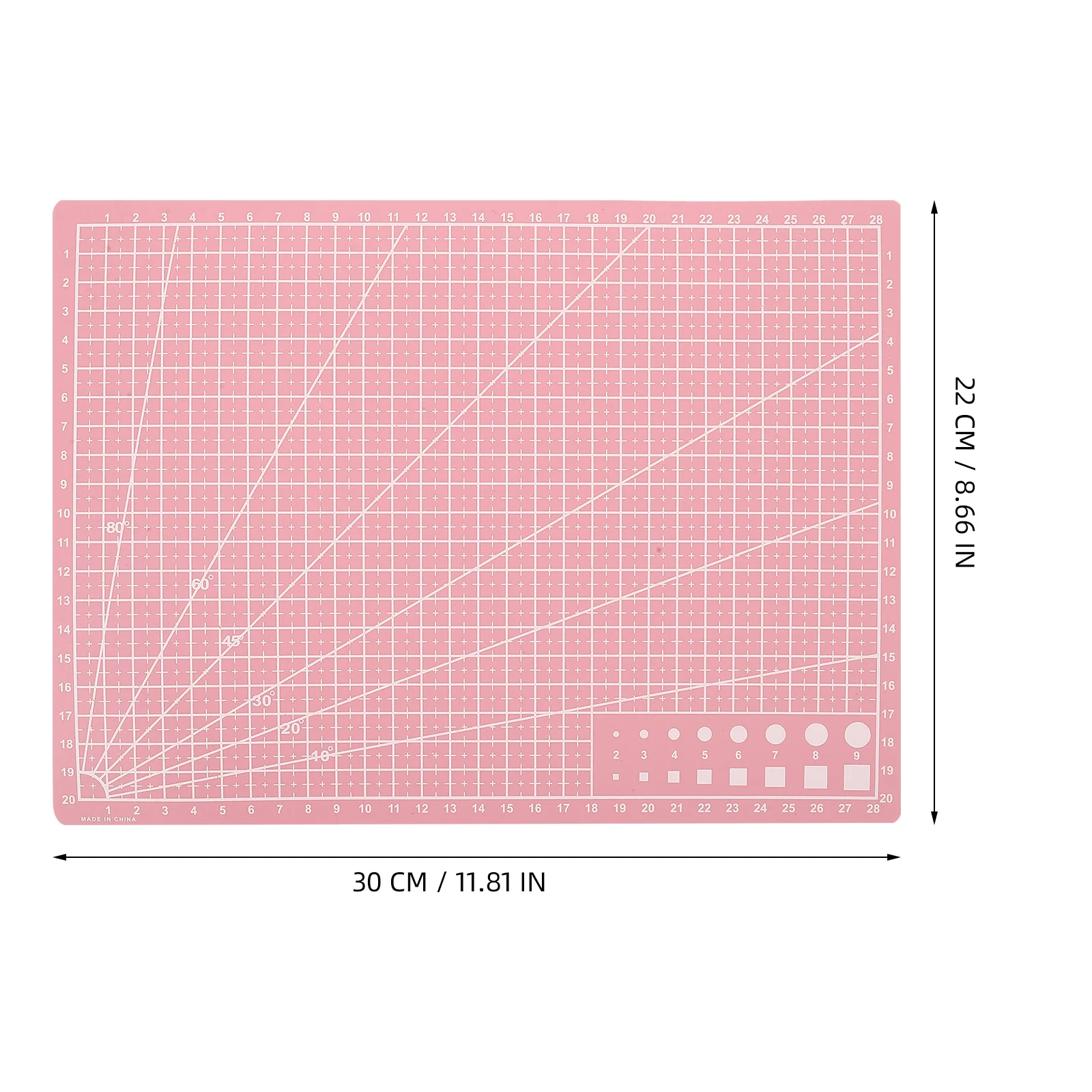 4pcs A4 Size Cutting Mat Double-Sided Non-Slip Plastic Cutting Board For Craft Diy Paper Sewing Quilting Engraving Projects