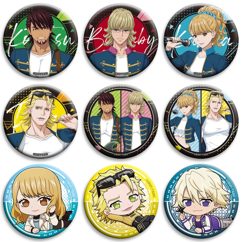 Anime Character Collection Pins TIGER & BUNNY Badge Kotetsu Barnaby Karina Brooches on Backpack Decoration Clothing Accessories