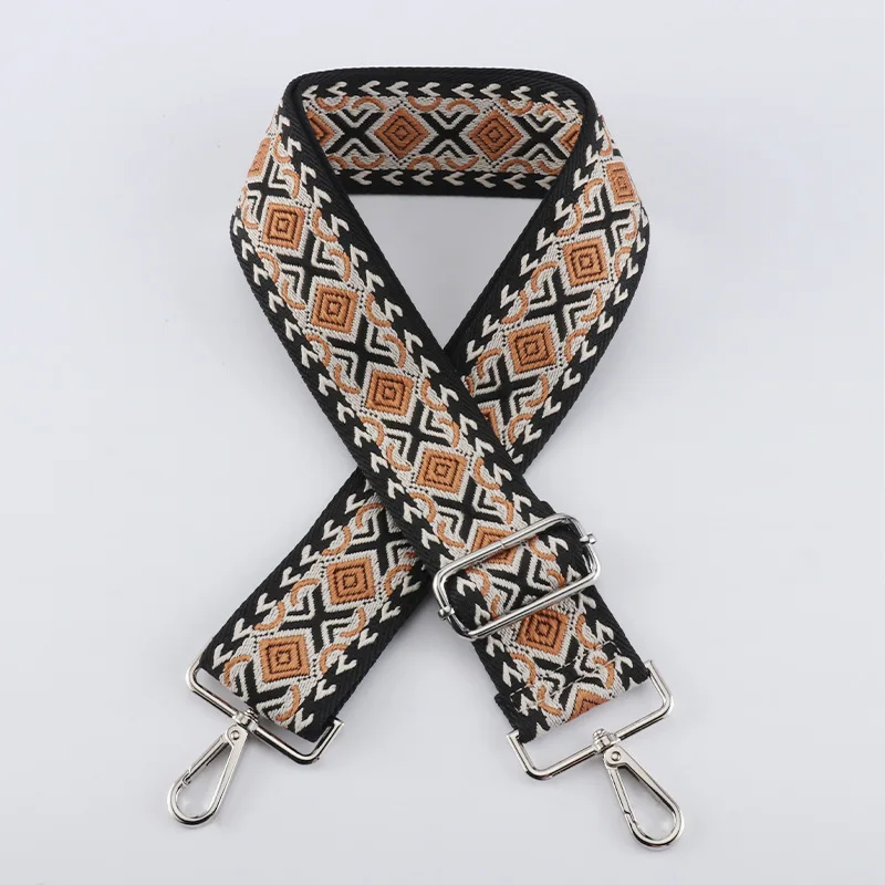 Women's Handbags Accessories for Knitted Bags 5cm Rhombus Stripes Adjustable Wide Shoulder Strap Bag Belt