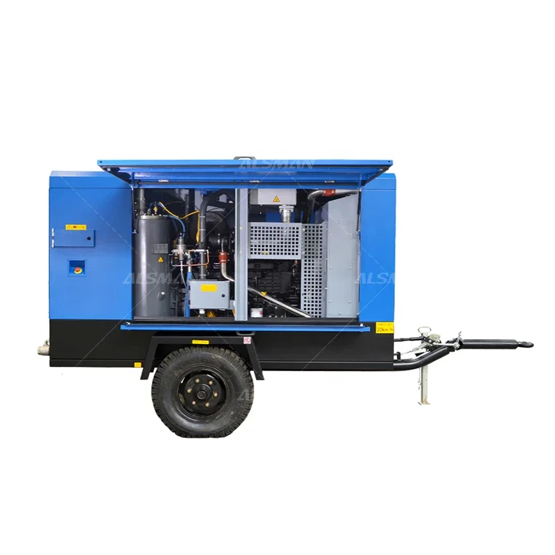 Liutech Atlas Copco LUY160 17bar 565 cfm 176 kw portable mobile compressor screw air compressor di esel compressor