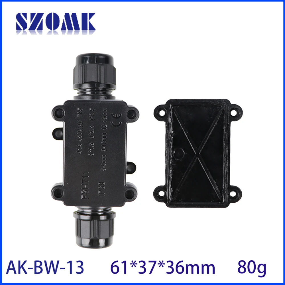2 Terminal Block Waterproof Outdoor External Joint Junction Ip68 Enclosure Electrical Underground Cable Wire Power Connector Box