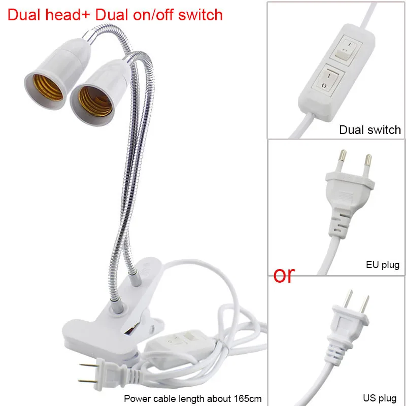 290led LED Plant Grow phyto Lamp Light Bulbs Full spectrum flowers growing lights desk clip holder Indoor greenhouse growbox q1