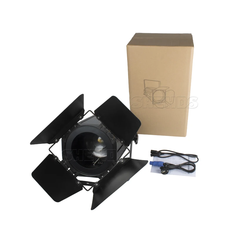 SHEHDS 1 pz 200 W COB Zoom Par Luce Lente Ottica Caldo Freddo Bianco DJ Disco Decorazione Di Natale Stage Pubblico illuminazione