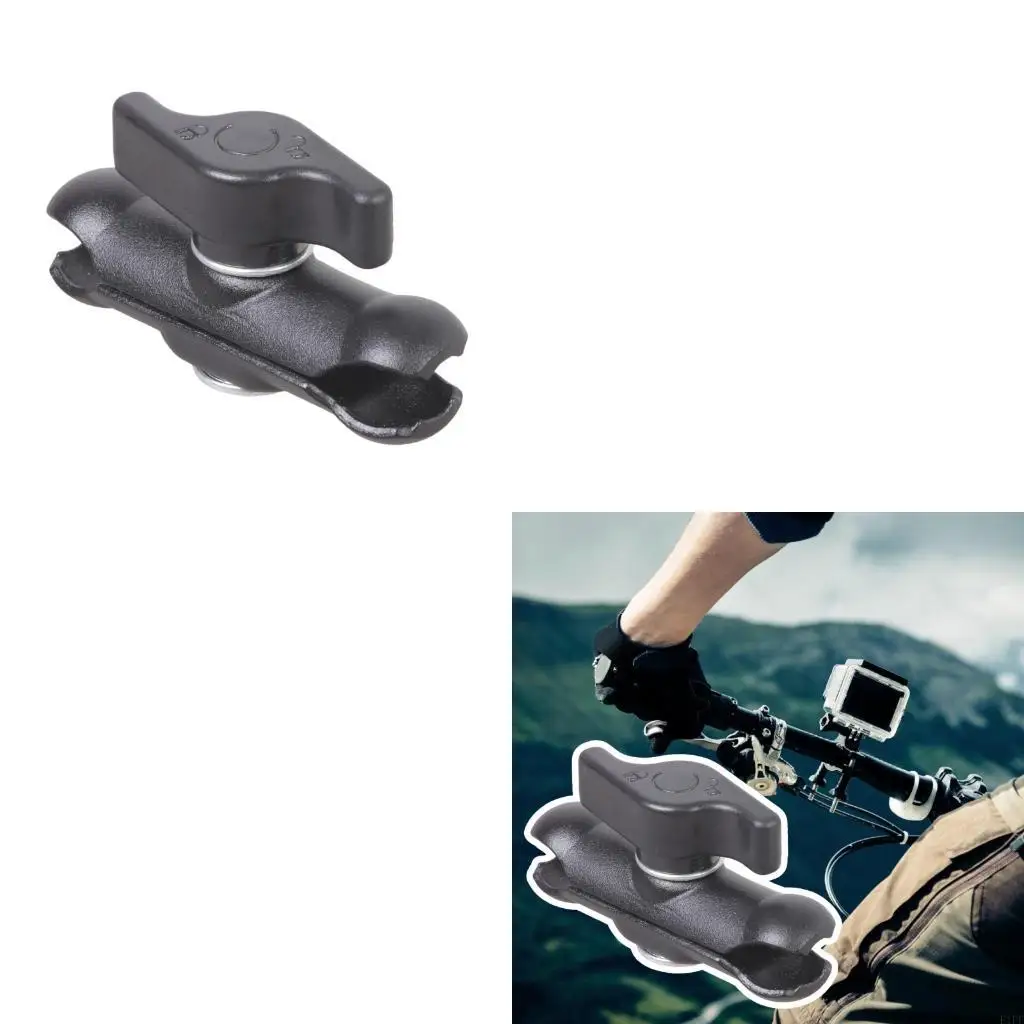 E1PF Heavy Duty Reinforced Iron Alloy Fit for 15 to 18mm Ball Joints Photography Equipment Stabilization Grip