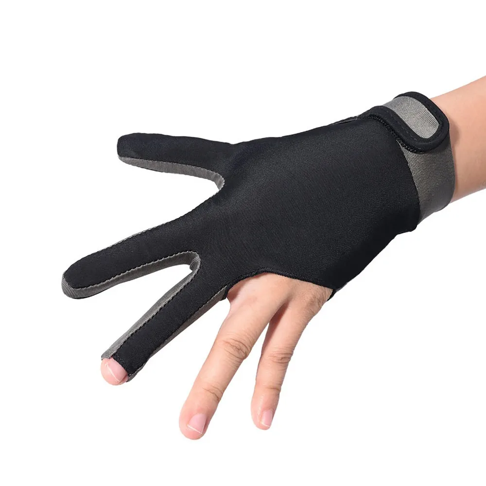 

Anti-skid Billiard Glove Breathable Super Elastic Pool Gloves Lightweight 3 Finger Billiard Mitten Left Hand
