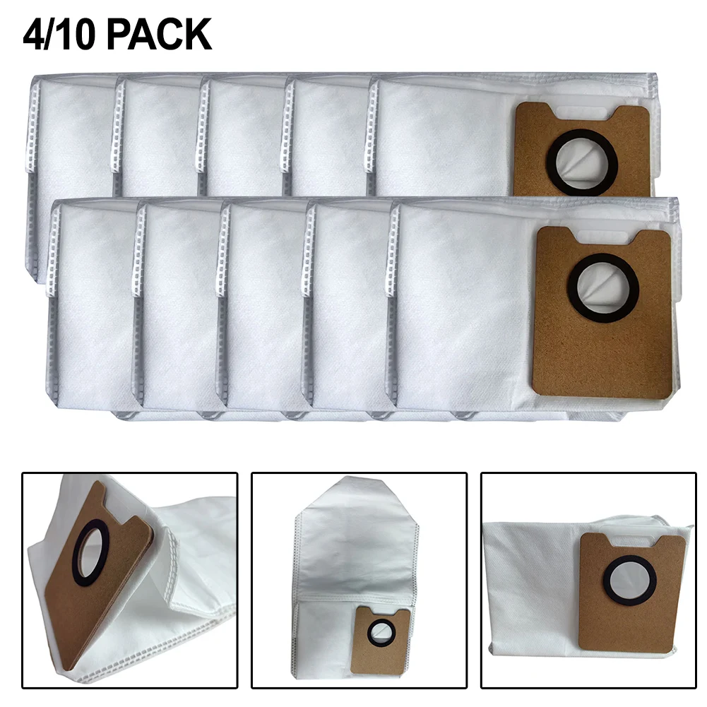 4/10pcs Dust Bags For ECOVACS Y1 PRO / Y1 PRO PLUS Robot Vacuum Cleaner Home Improvement Non-woven Fabrics Dust Bags