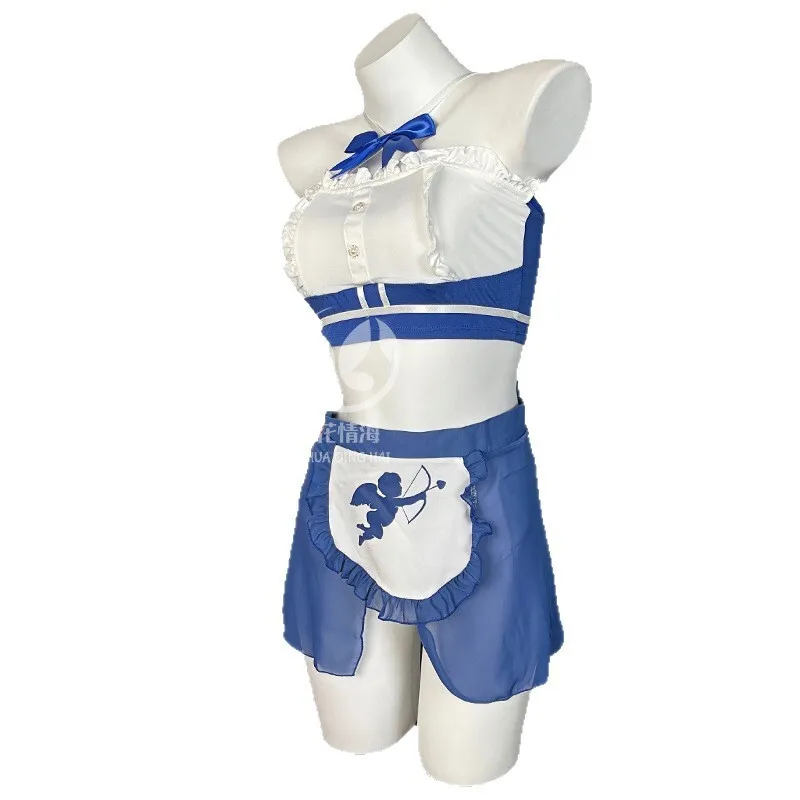 

Sexy Cupid Print Sexy Sets Pure Desire Style Flight Attendant Uniform Seductive Role Play Maid Outfit For Women Charming GAL2