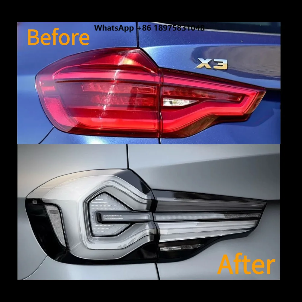

X3 G01 G08 2018-2022 LCI Clear White Smoked Rear Lamp Taillights LED Plug and Play DRL Signal Automotive Accessories forBMW