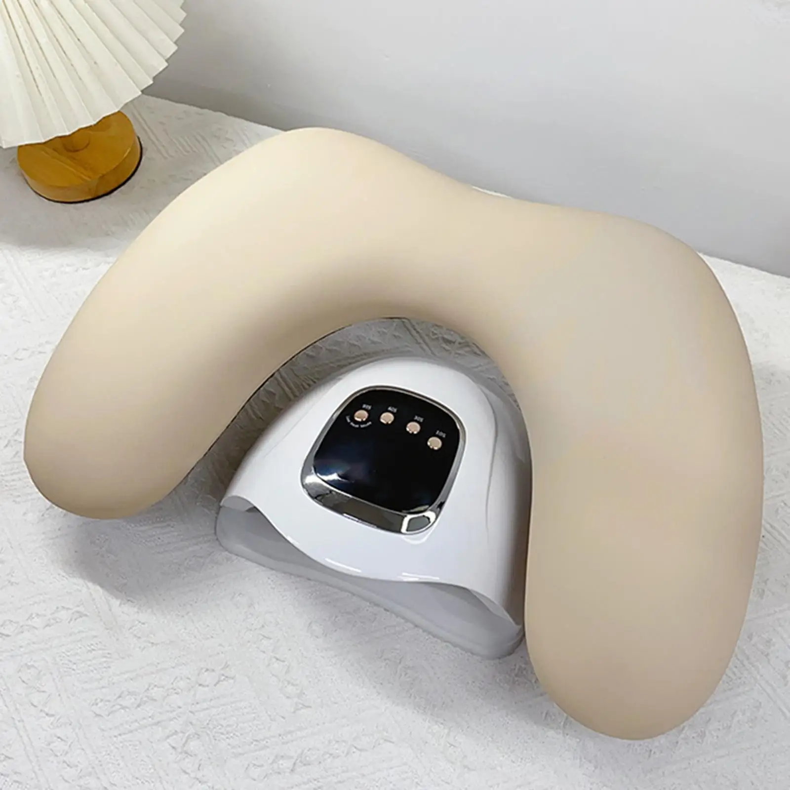 Nail Arm Rest Cushion, Hand Rest Cushion Wooden Base Built in Sponge Stand Pad Nail Art Hand Pillow for Women Manicurist Salon