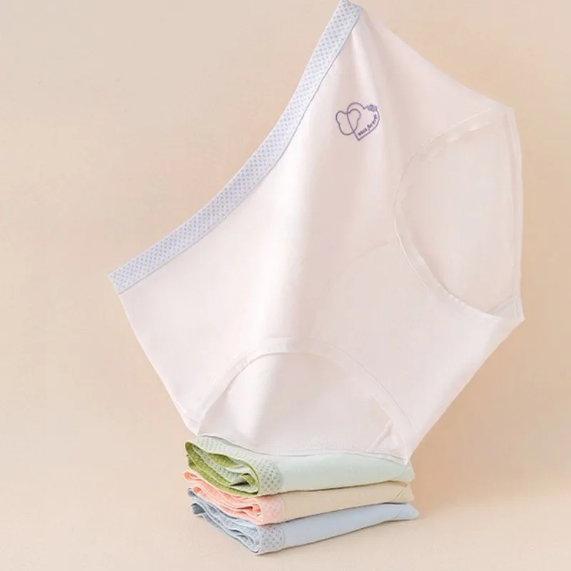 

4 шт., хлопковые мягкие антибактериальные трусы для девочек, детское нижнее белье с милым принтом, одежда для маленьких детей от 3 лет, дышащие удобные трусики