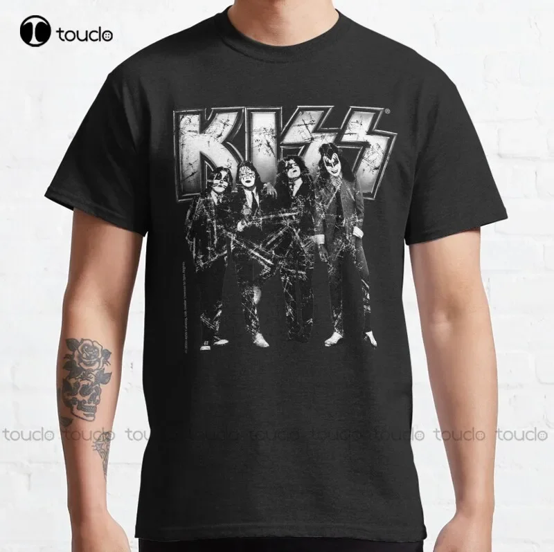 New Kiss The Band Classic T-Shirt Cotton Tee Shirt Unisex cooling shirt