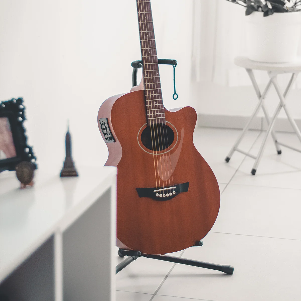 

1Pcs Guitar Pickguard Accessory High Quality Pet Material Clear Anti Scratch Sticker Unique Shape for Guitar Surface Protection