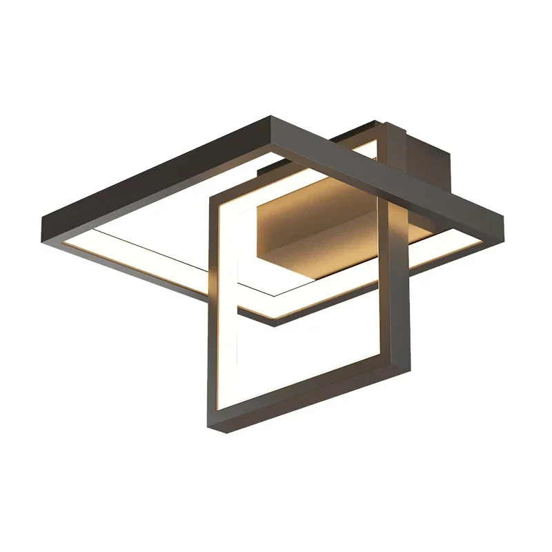 

Stairway Gallery Gold/Black LED Ceiling Lamp For Hallway Loft Aisle Living Room Bedroom Kitchen Foyer Office Indoor Home Lights