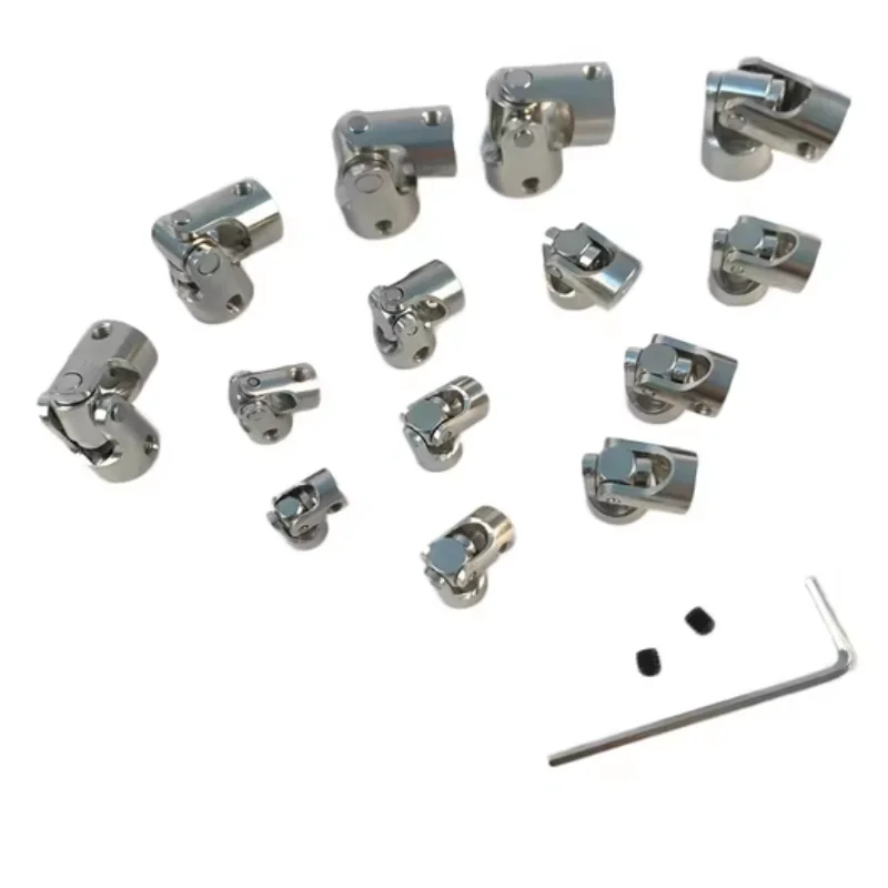 Metal Precision High-Strength Universal Joint for Steering Gear Coupling Pin Transmission Shaft Joint 2/2.3/3/3.17/4/5/6/8/10mm