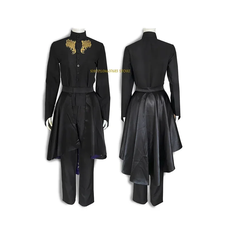 Anime Twisted Wonderland Cosplay Costumes Riddle Black Fancy Cloak Carnival Party Costume Vestido Role Play Clothing Suit