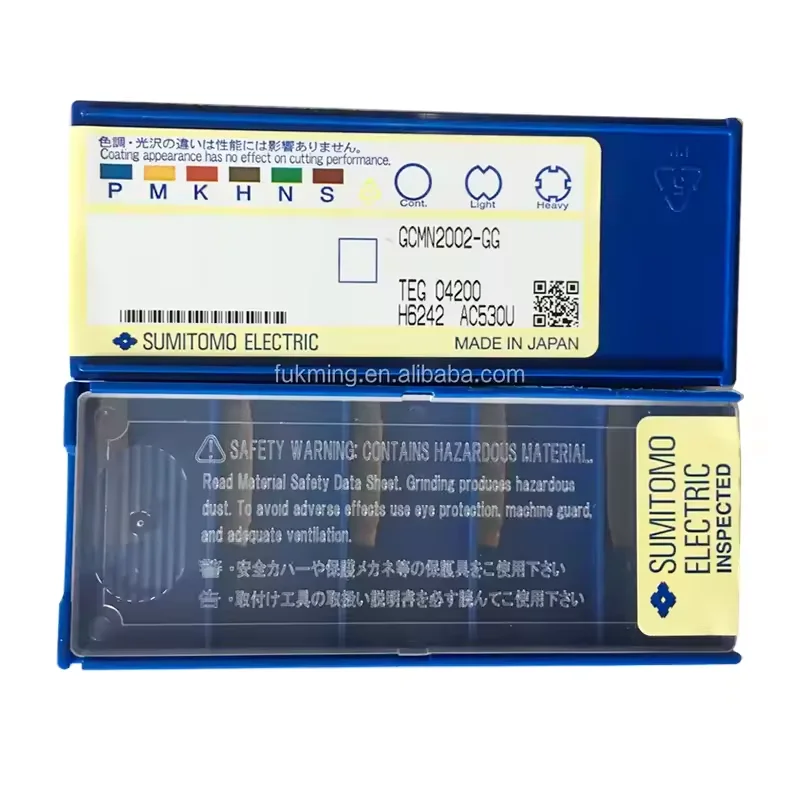 

Оригинальная токарная пластина SUMITOMO GCMR3002 AC630M GCMR3002-CG-05 AC530U