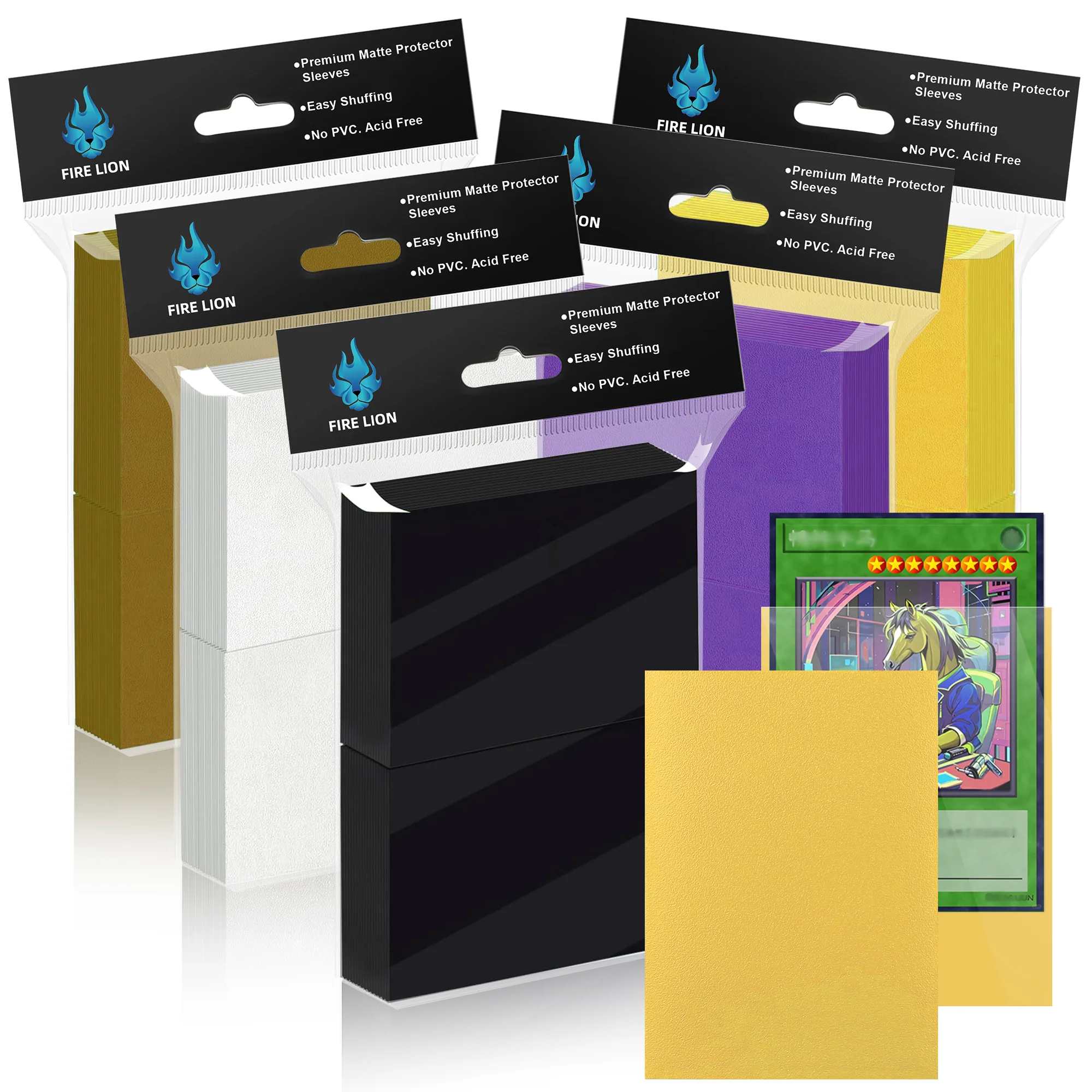 

62x89mm 100PCS Colorful Matte Trading Card Sleeves Toploaders Fit YGO Sports Card Protector for Photocard Standard Cards