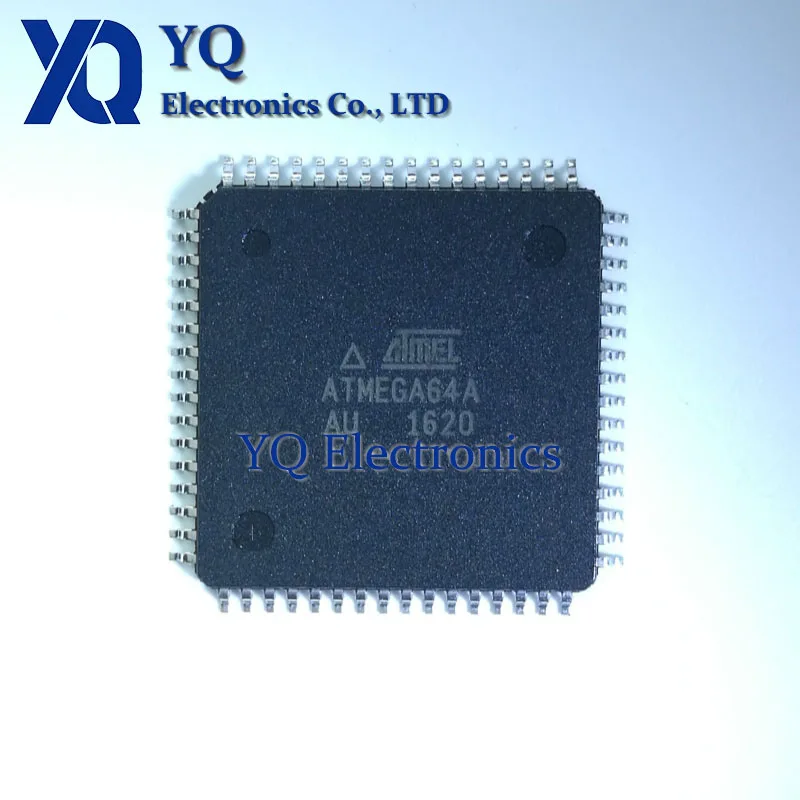 10PCS/lot New OriginaI ATMEGA64A-AU ATMEGA64L-8AU ATMEGA64-16AU TQFP-64 8-bit microcontroller with 64K flash memory