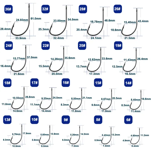 Imagen 2 del producto Anzuelos de pesca de 9KM, anzuelo de cebo vivo de agua salada, 50 ~ 200 Uds., anzuelos de pesca de bagre y lubina, aparejos de pesca de trucha, anzuelos de pulpo, accesorios