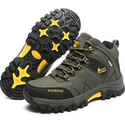 Men's Hiking Shoes Waterproof Wear-resistant Sports Camping Climbing Shoes Outdoor Trekking Tourism Shoe Fishing Hunting Boots