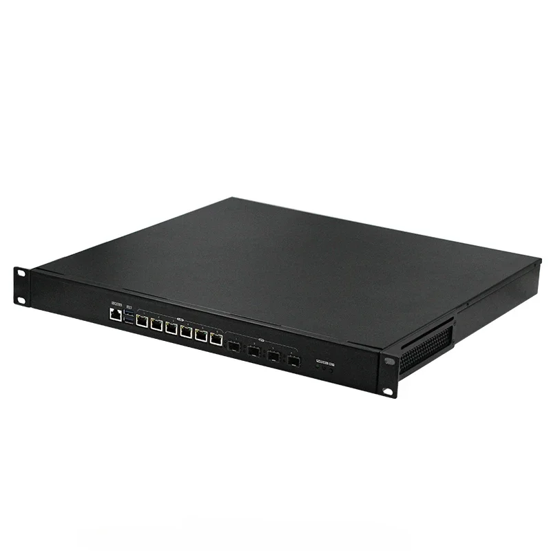 Aparelho de rede 8a/9a geração para i3-i5-i7/Pentium H110 Servidor Rackmount Chassis 6LAN Pfsense Firewall Mini PC 1U Rack Case