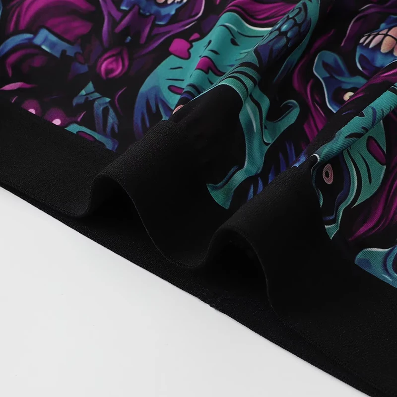 5 Stück zufällige atmungsaktive Herren-Boxershorts mit bunten Graffiti-Mustern, elastischem Bund, trendige und modische Unterwäsche – Detail 7