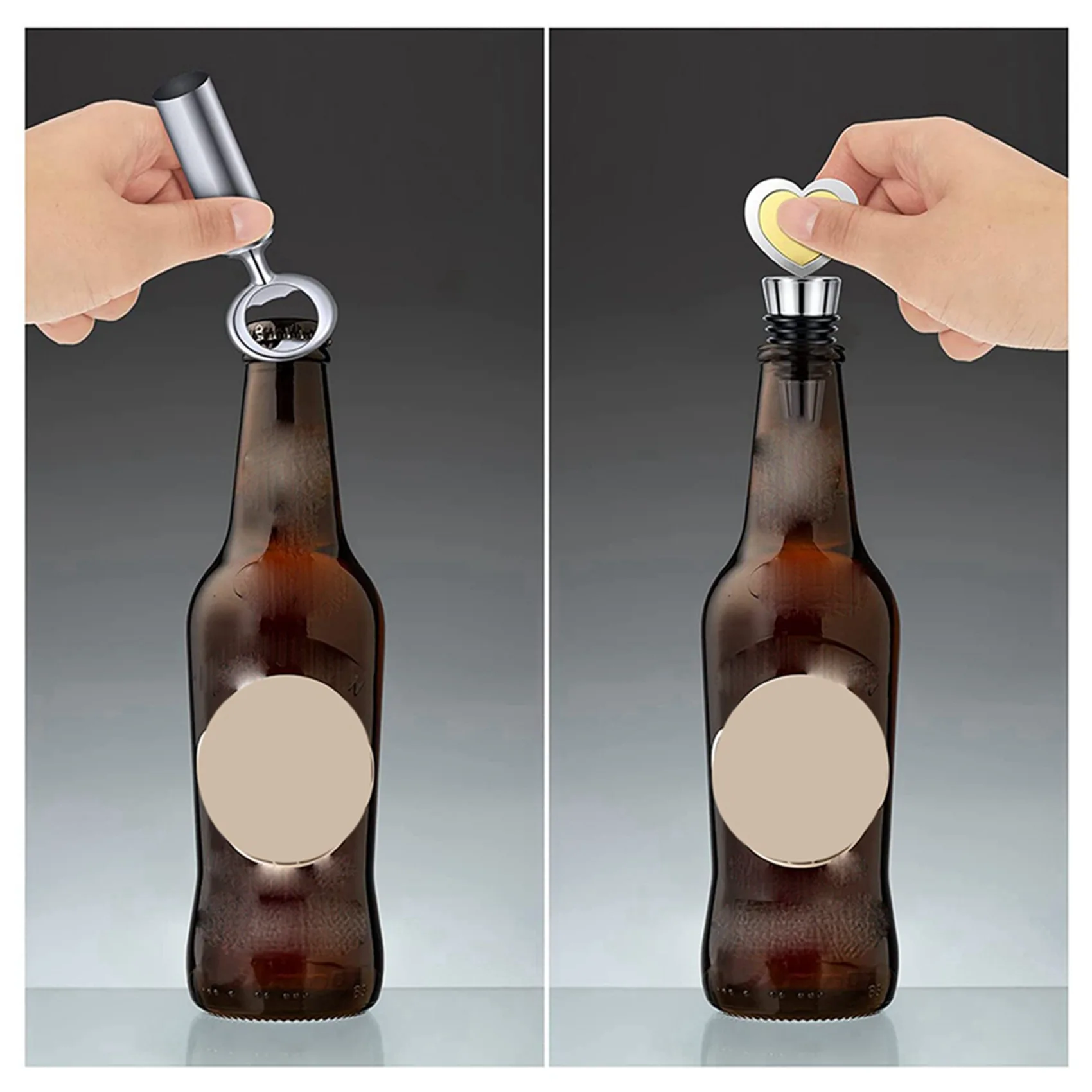 

AA81-20Pcs Wine Stopper And 10Pcs Blank Bottle Opener Bottle Opener Inserts Set Hardware For Wedding Party Turning DIY