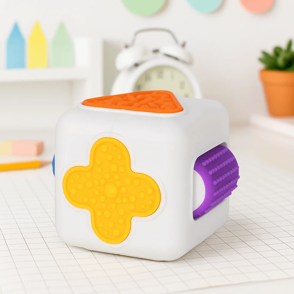 多面感覚六面体幾何学 3D 立体六面体感覚キューブ幾何学シリコーン素材指先ローラー