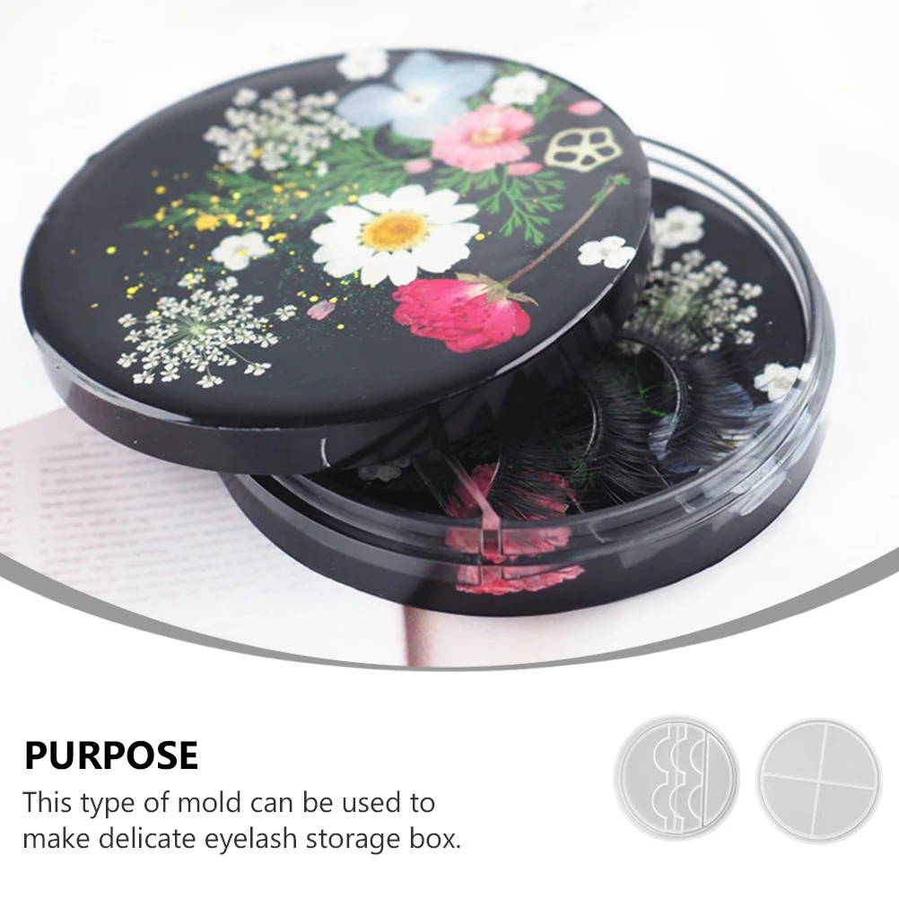 لتقوم بها بنفسك سيليكون الايبوكسي قالب رمش صندوق تخزين مرآة سطح تخزين الحاويات قالب أداة للحرف اليدوية الإبداعية لتقوم بها بنفسك أداة #6