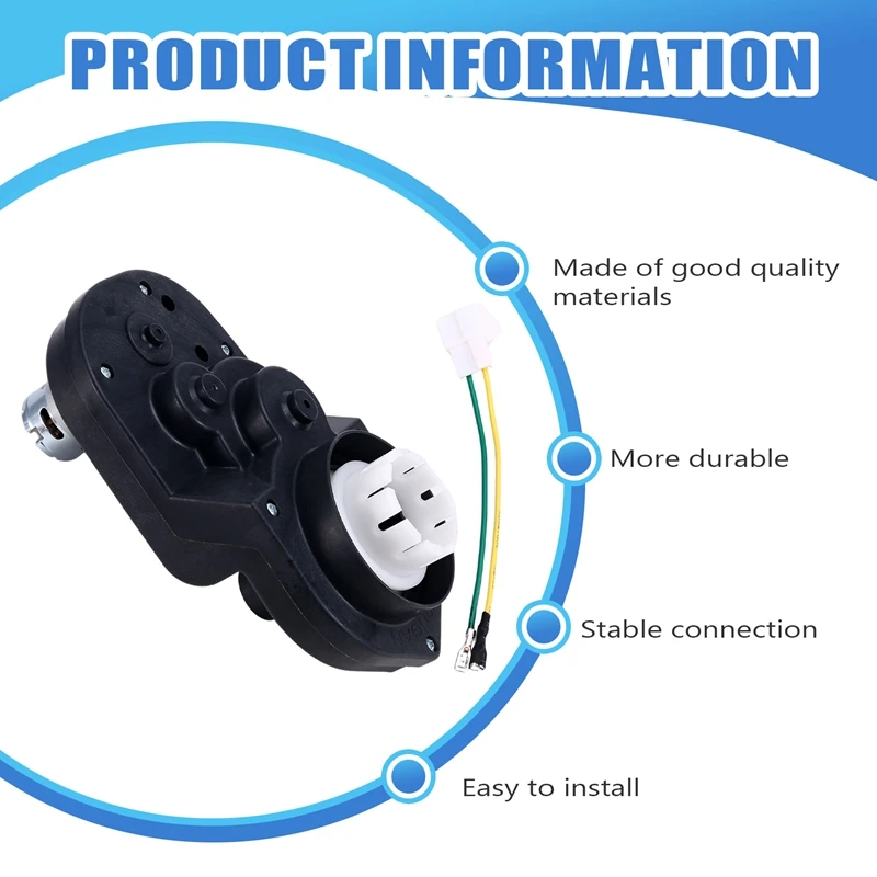 555 24V 18000RPM Children Electric Car High Power Drive Motor And Gear Case,Rideable Toy Car Gear Case