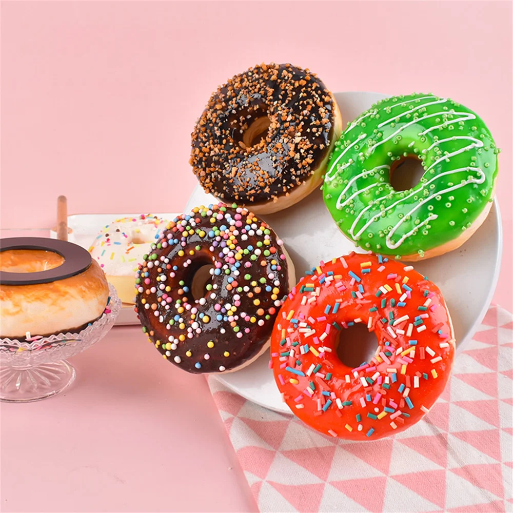 

17 cm simulation donut sweets fake food model festive party birthday wedding supplies big size simulation artificial doughnut