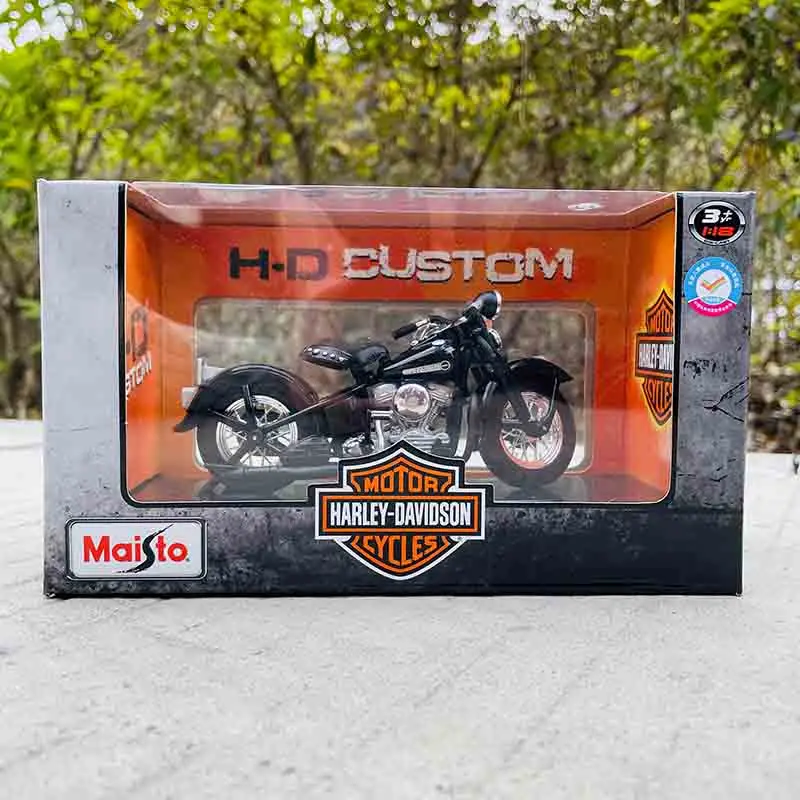 Maisto 1:18 Harley-Davidson Motorcycle 1948 FL Panhead car model alloy motorcycle model toy car series