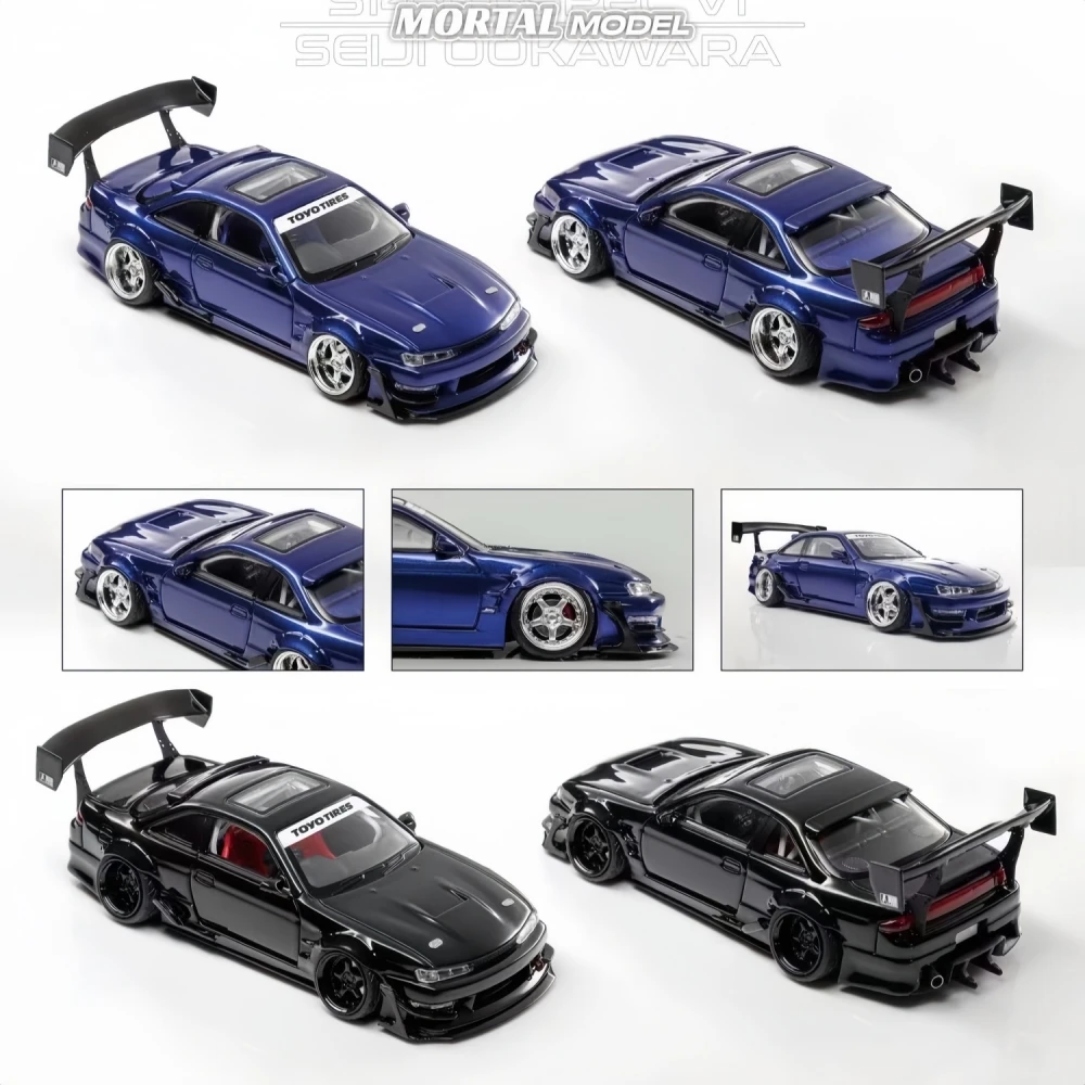 مورتال 1:64 S14 GT-SPEC V1 سيجي أوكافارا Dieacst نموذج سيارة