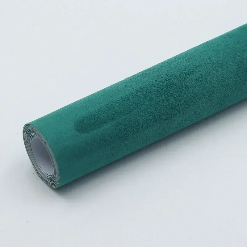 Plüsch-Wildleder, selbstklebender Leder-Wildlederstoff, Samtstoff für Auto-Innenraum-Modifikation, Türverkleidung, Werkbank, DIY, Lederhandwerk