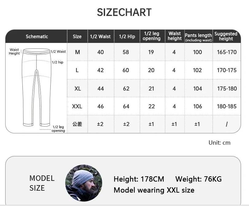 Description Picture 2 of itemNaturehike Men Hiking Climbing Rainproof Pants Portable Ultralight Rainpants Outdoor Windproof Waterproof Camping Rain Trousers