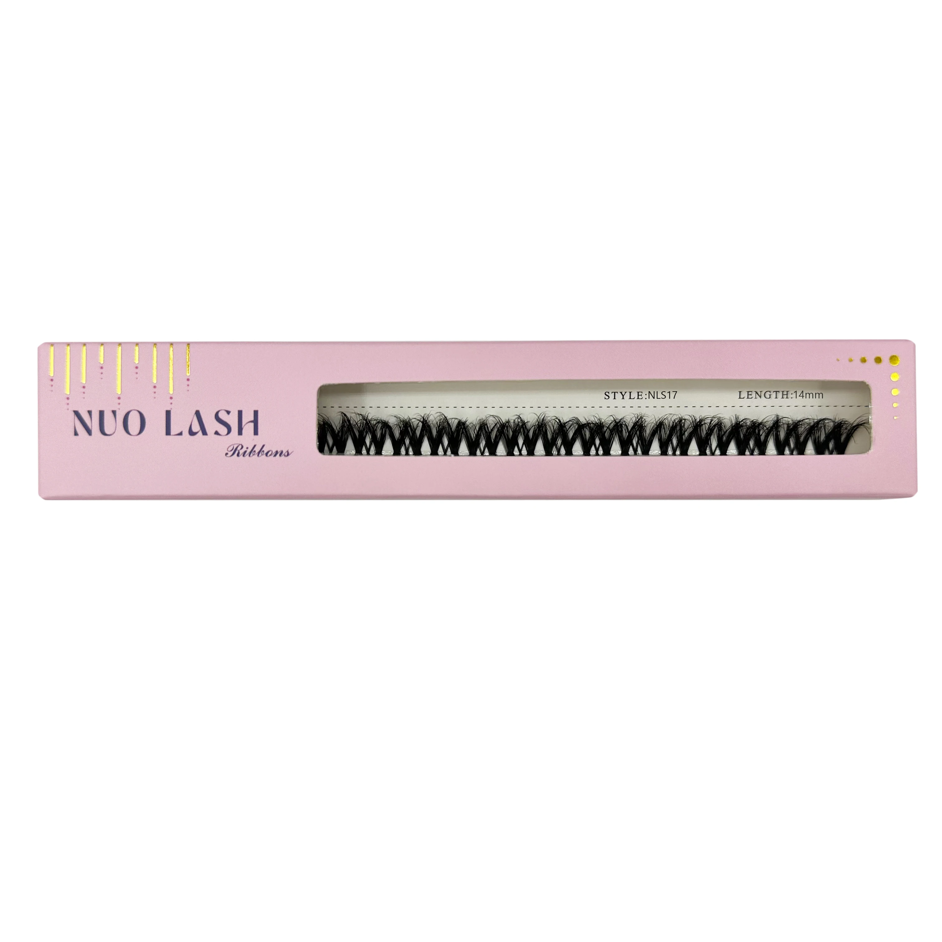 Nuo DIY Individuele Wimperverlenging Herbruikbare Strip Clusters Lash Lijmgebaseerde Piekerige Pluizige Natuurlijke Wimpers Groothandel Private Label