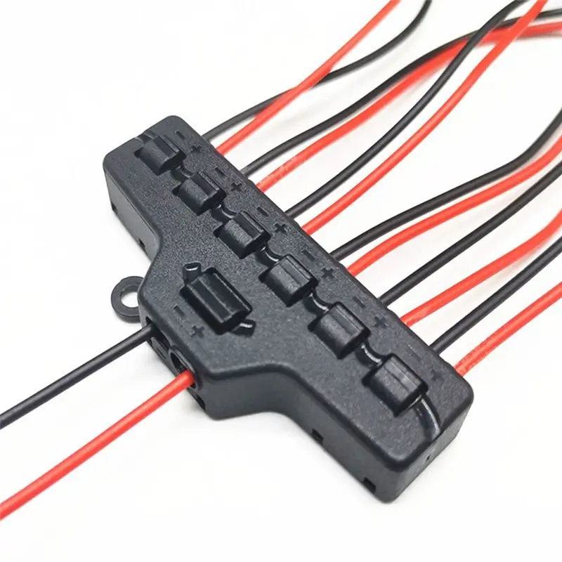 Y01A 6 Port Quick Splitter Out Line Splitter Lampu LED Strip Model Lghts Tata Letak Kereta Api