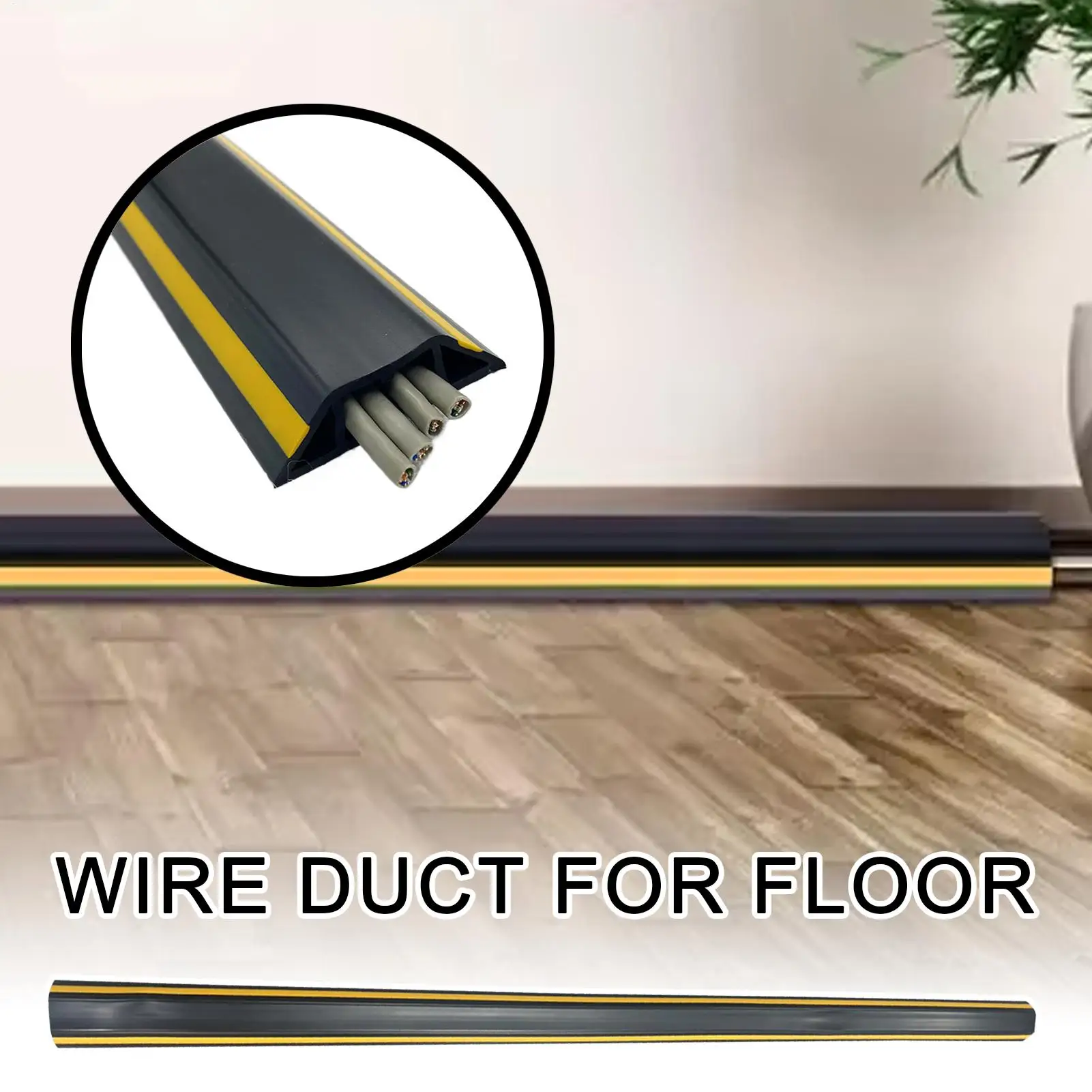 Cable Covers Household Wire Duct Waterproof Floor Cable Cover For Outdoors Home Bathroom Bedroom Study Workplace Living Room