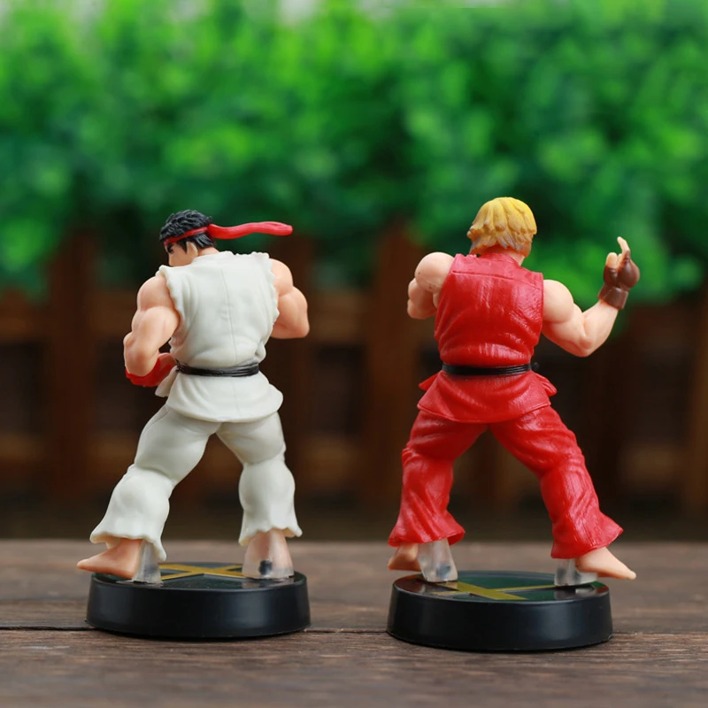 9.5cm Street Fighter Figure Ryu Ken Action Figures Ornaments Room Decor PVC Model Collection Game SF Doll Toys for Child\'s Gifts