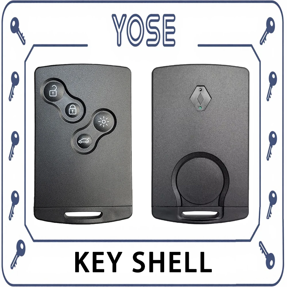 YOSE For Renault Clio IV Captur Renault Megane III Fluence Laguna III Scenic Koleos Samsung QM5 Remote Key Shell Cover Case