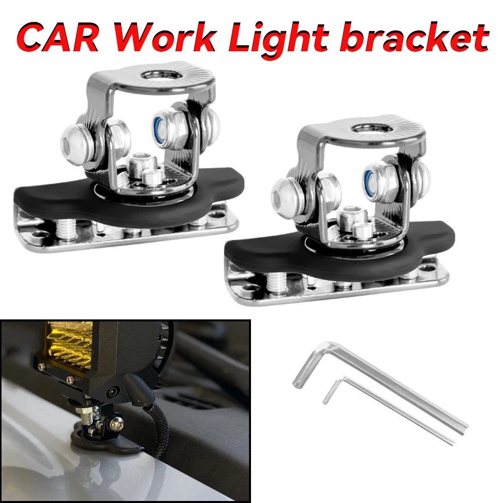 

Off Road Car Headlight Holder LED Work Light Mount Bracket LED Flood Lights Clamp Spotlight Stand for 4x4 Auto Truck Accessories