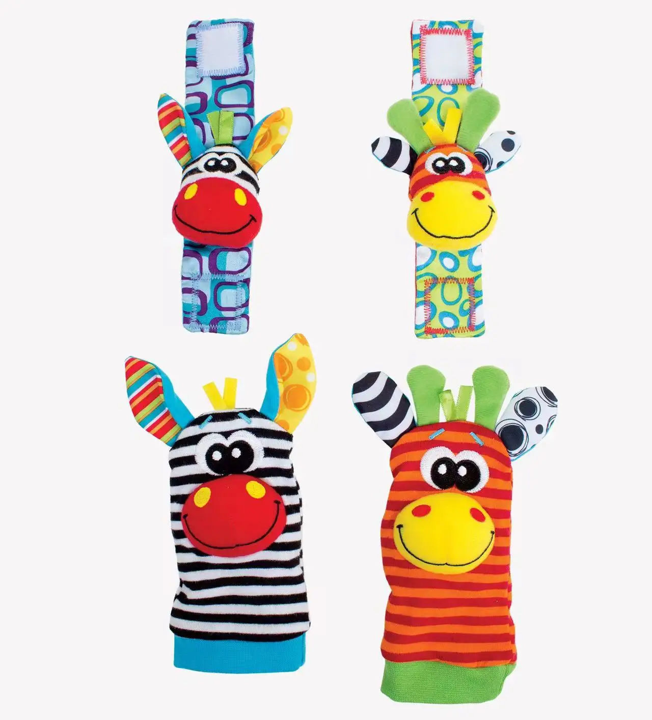 مجموعة هدايا تعميد الأطفال، تتضمن ألعاب المعصم والجورب - ألعاب حيوانات قطيفة ناعمة، هدية مثالية للعب الأطفال، إكسسوارات ملونة، مثالية كهدية عيد ميلاد #4