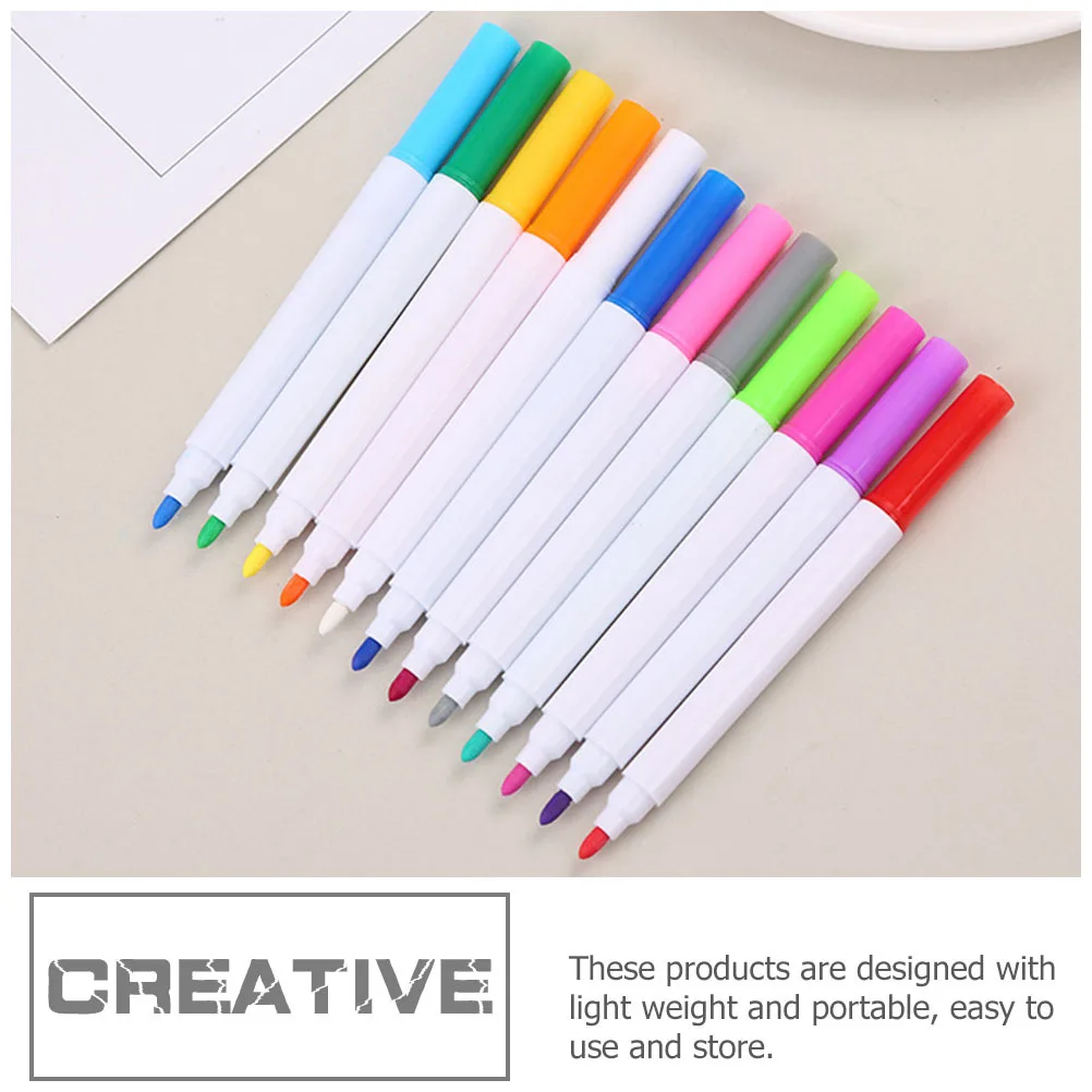 

24Pcs Fluorescence Dry Marker Blackboard Pens Erasable Liquid Chalk Pens Dust-Free for Glass Paper Erasable Blackboard Pen