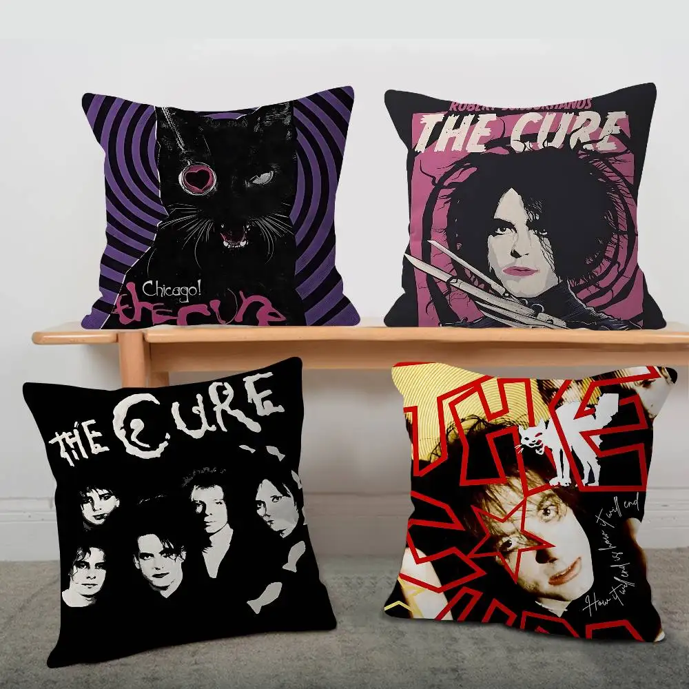 Klassischer T-The-C-Cure Rockband-Kissenbezug, Kissenbezug, Polsterung, Sofa, Dekokissen, Heimdekoration, Kissenbezug