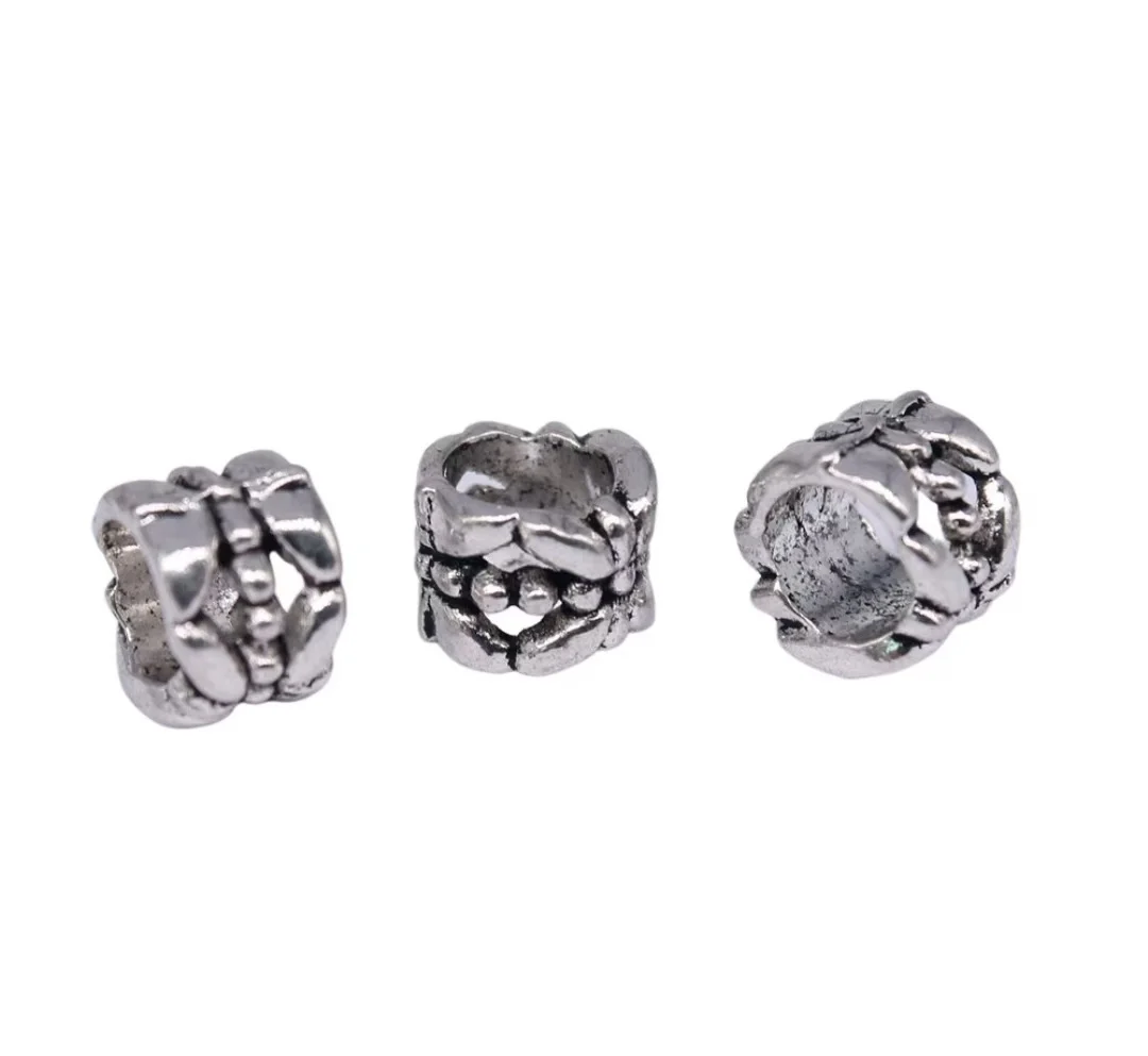 

30pcs 6x8x8mm Zinc alloy metal tibetan silver plated bead T0607 for jewelry making