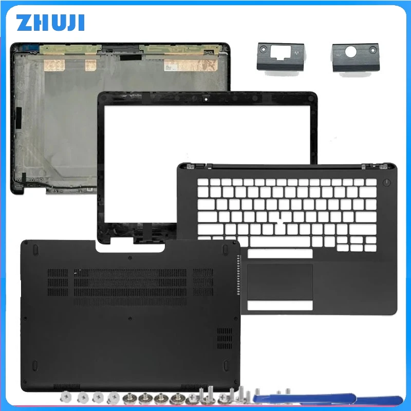New For Latitude E7470 7470 Laptop LCD Screen Back Cover Front Bezel Palmrest Top Lower Case Hinges Bottom Cover No Touch