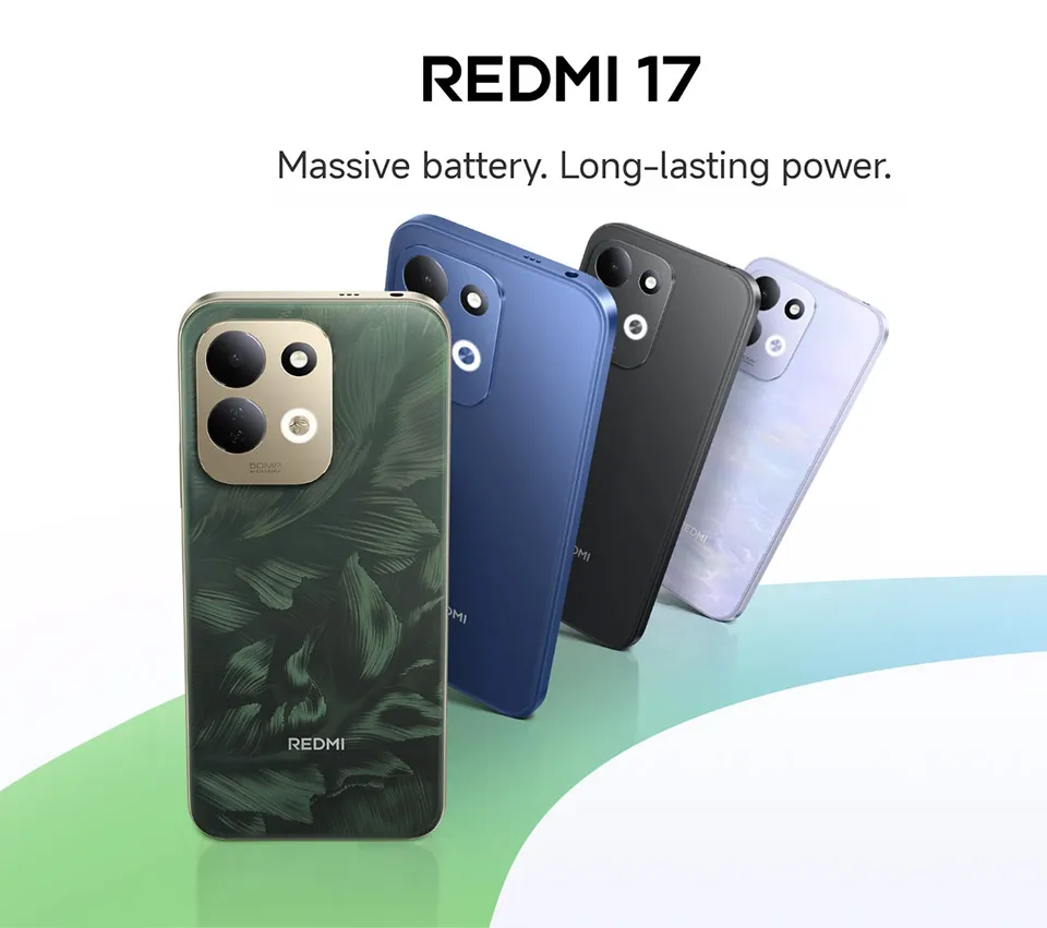 Global Version Xiaomi Redmi 17 Smartphone 120Hz 6.9" Display 50MP Camera MTK Helio G91-Ultra CPU 7500mAh 45W Turbo Charging