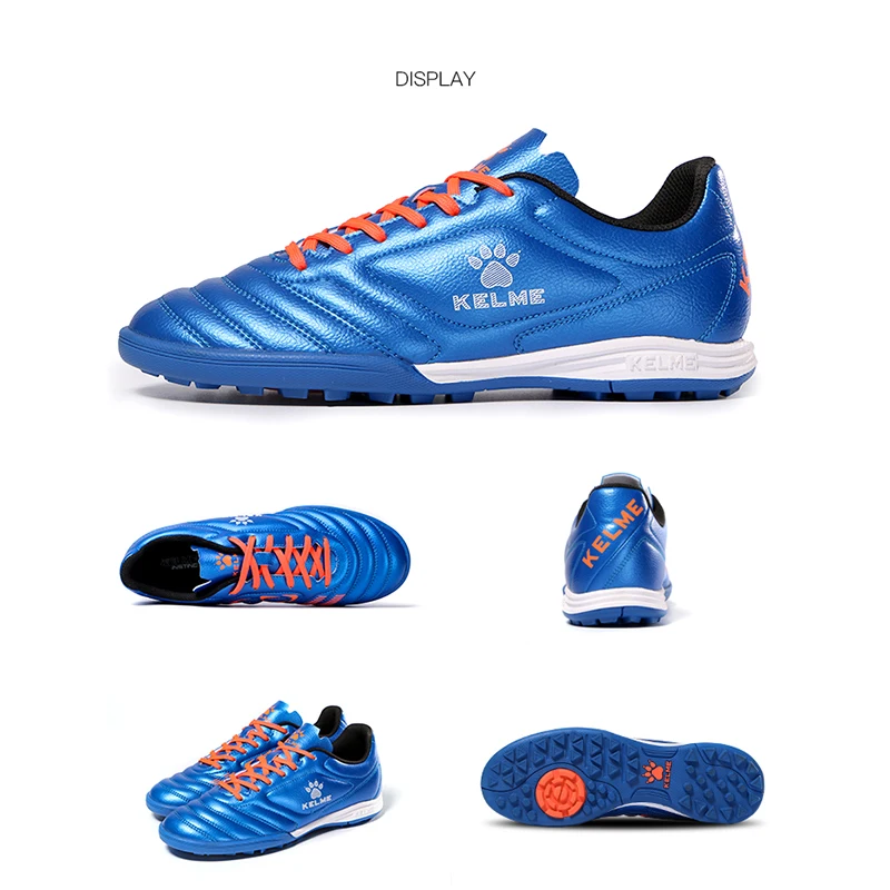 KELME Men Training TF Soccer Shoes Artificial Grass Anti-Slippery Youth Football Shoes AG Sports Training Shoes 871701