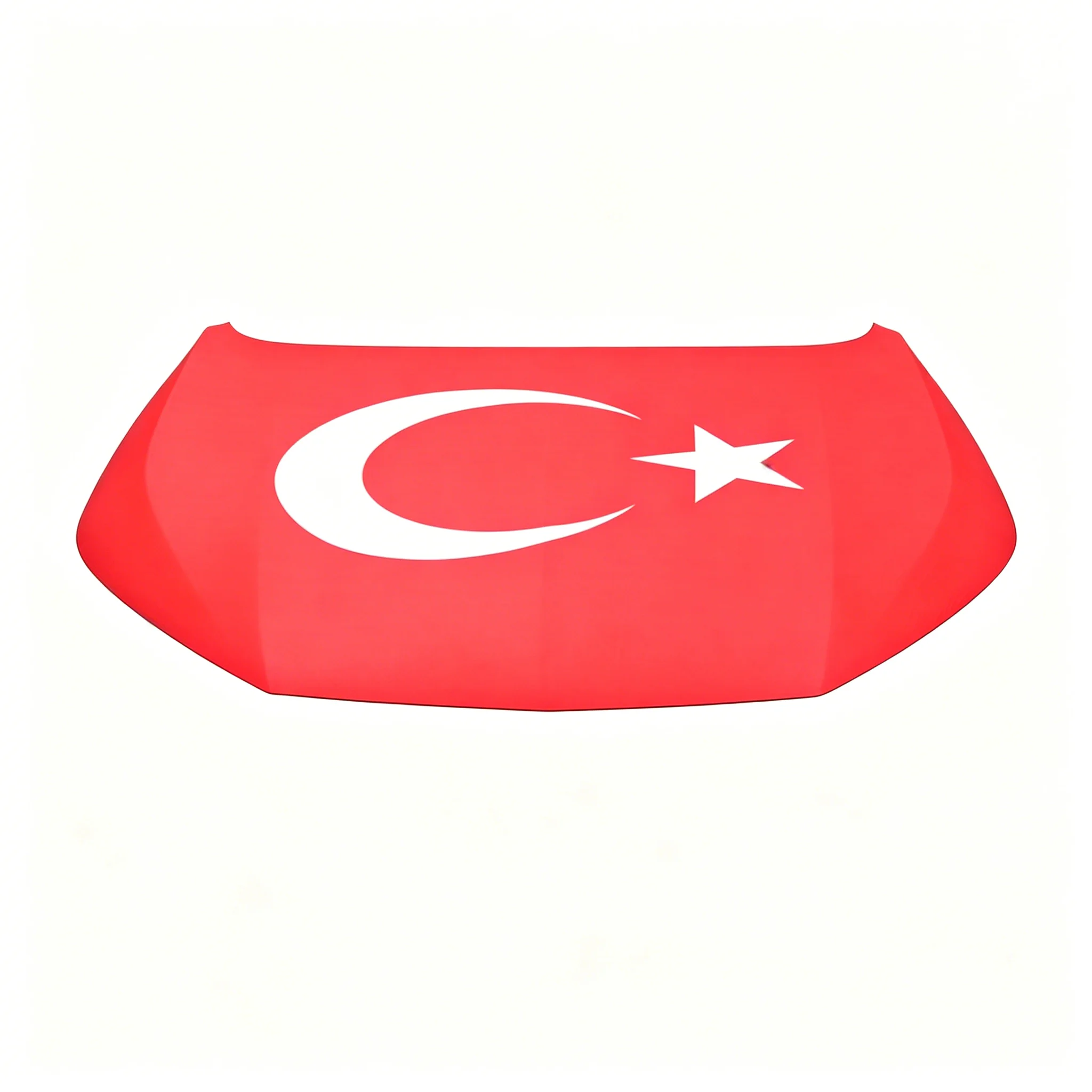 115x160cm 3.8x5.3ft National Turkey Bonnet Banner Car Hood Cover Elastic Fabrics For SUV Truck Full Graphic Lover Gift Decor