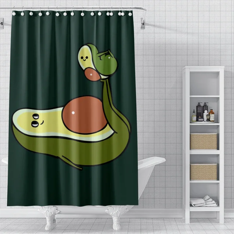 Rideaux de douche pour salle de bain, tissu imperméable, style nordique moderne, 180x200, 240x180, chien mignon drôle, kawaii